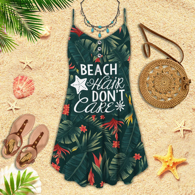 Beach Hair Don't Care - Summer Dress - Owls Matrix LTD