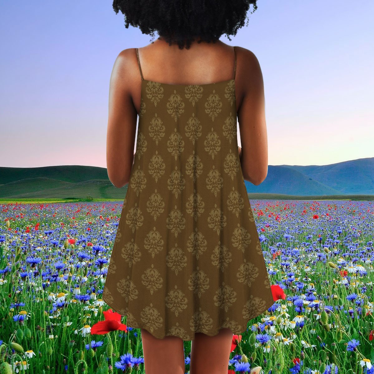 Black Women She Who Kneels Before God So Beautiful - Summer Dress - Owls Matrix LTD