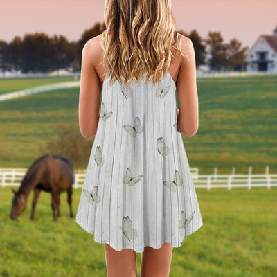 Horse Faith Hope Love Old Style - Summer Dress - Owls Matrix LTD