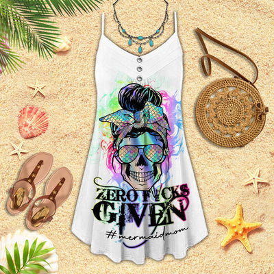 Mermaid Skull Mom Given - Summer Dress - Owls Matrix LTD