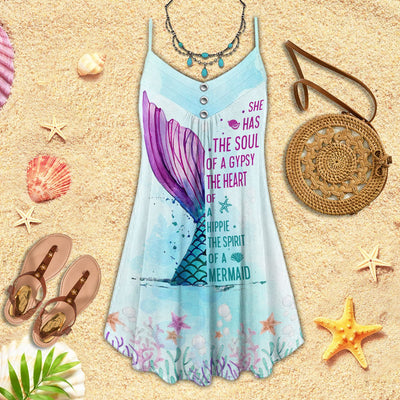 Mermaid Spirit She Has The Soul - Summer Dress - Owls Matrix LTD