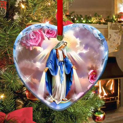 Mother Maria Faith Love - Heart Ornament - Owls Matrix LTD