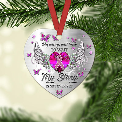 Butterfly Jewelry My Story Is Not Over - Heart Ornament - Owls Matrix LTD