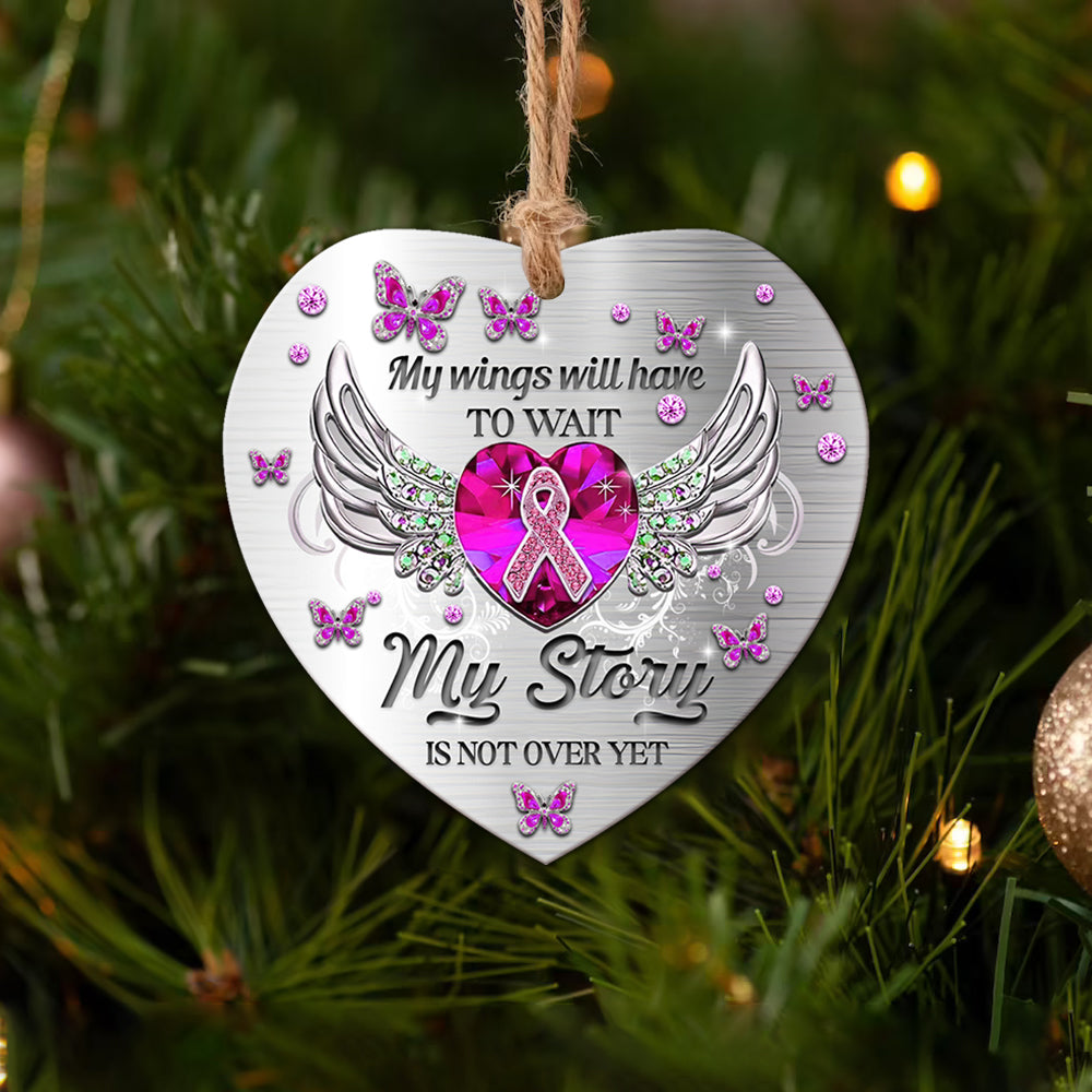 Butterfly Jewelry My Story Is Not Over - Heart Ornament - Owls Matrix LTD