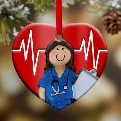 Nurse Protect Your Health - Heart Ornament - Owls Matrix LTD