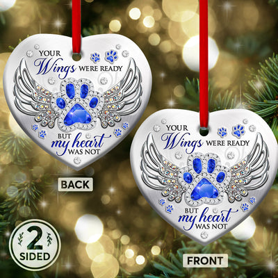 Dog Memorial Jewelry Style - Heart Ornament - Owls Matrix LTD