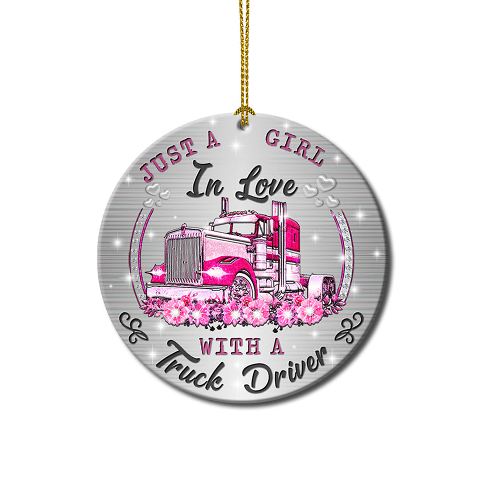 Trucker Jewelry Style Love Trucker - Circle Ornament - Owls Matrix LTD