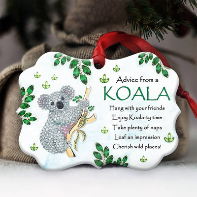 Koala Advice From Koala Love Koala - Horizontal Ornament - Owls Matrix LTD