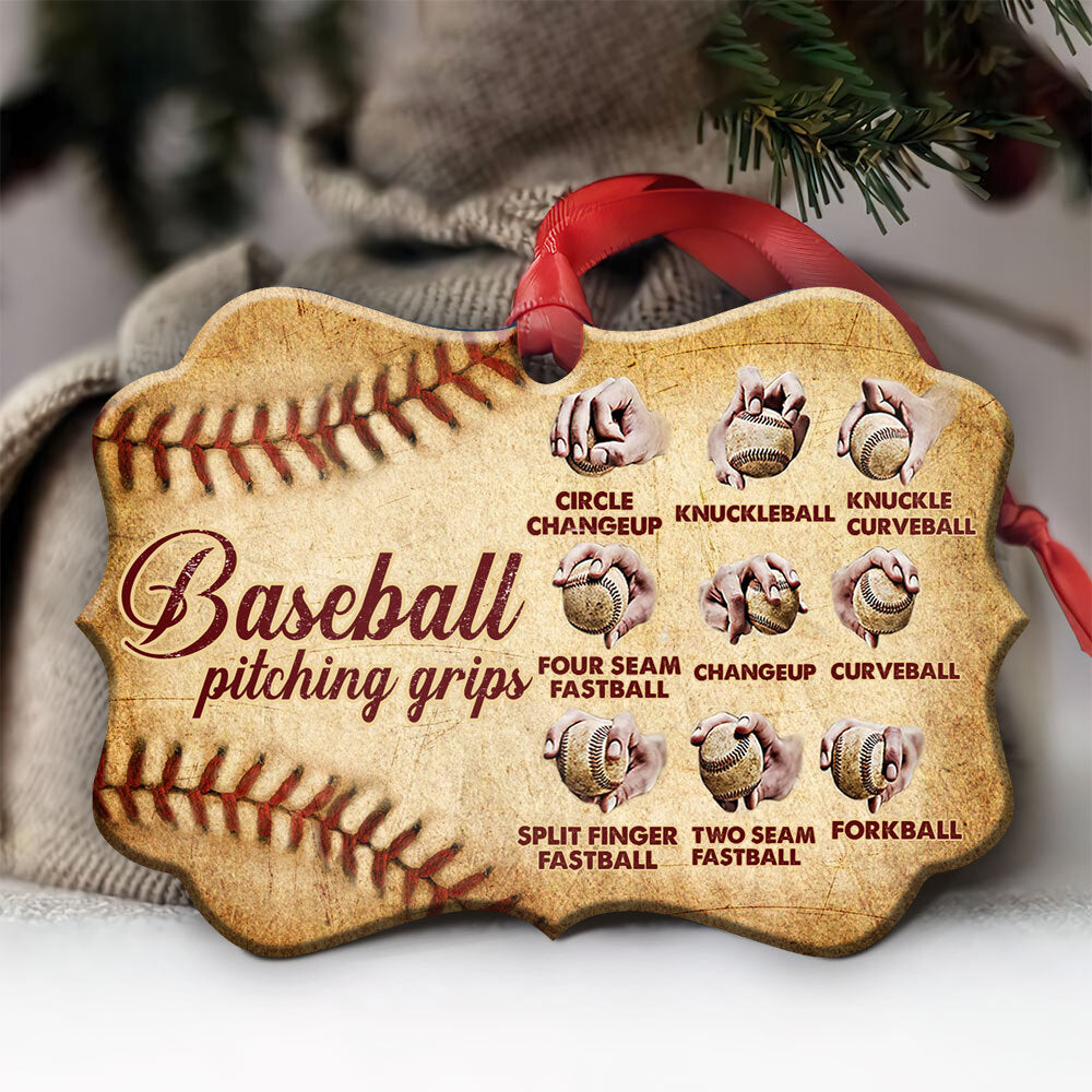 Baseball Pitching Grips Lover - Horizontal Ornament - Owls Matrix LTD