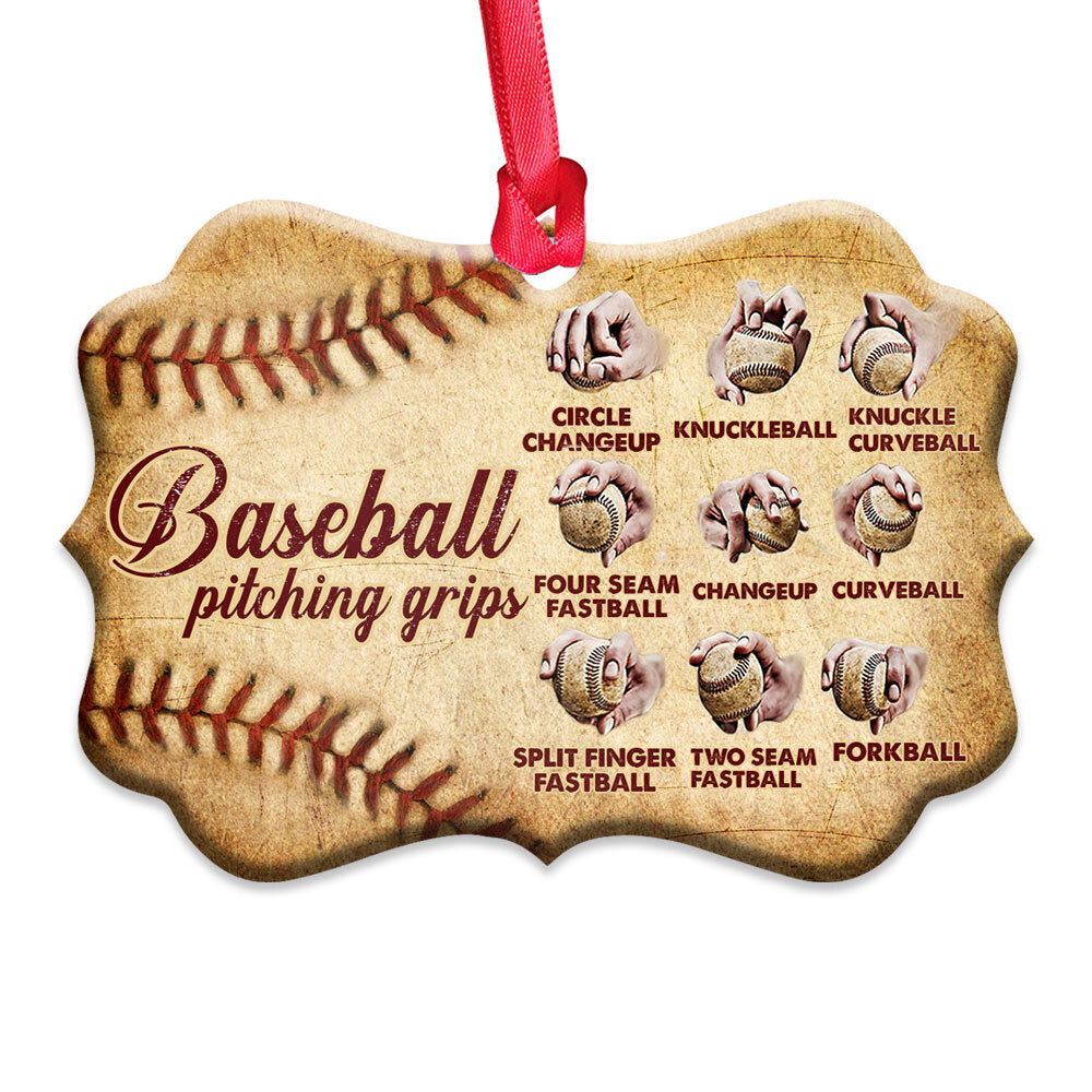 Baseball Pitching Grips Lover - Horizontal Ornament - Owls Matrix LTD