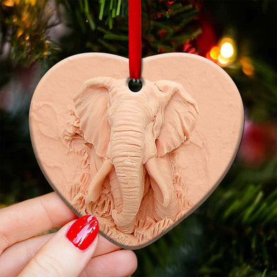 Elephant Silicon Mold Style - Heart Ornament - Owls Matrix LTD