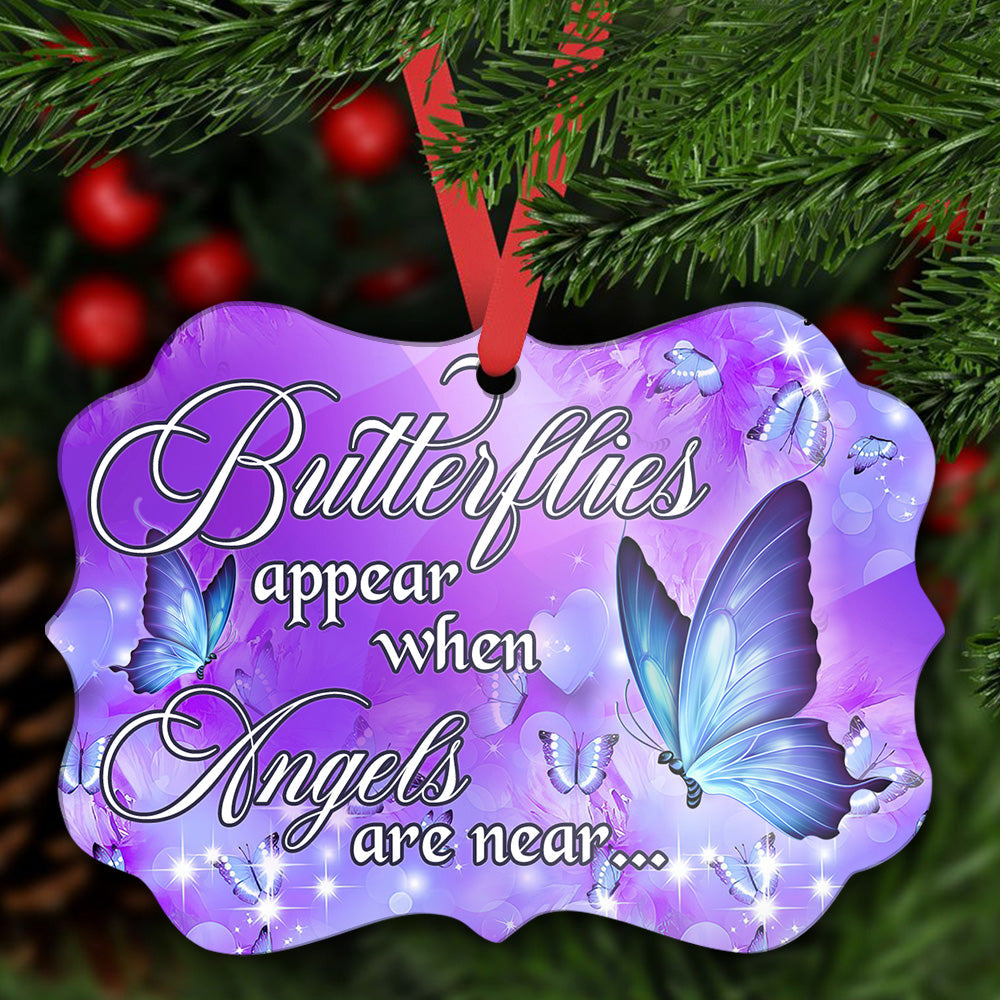 Butterfly Angels Are Near - Horizontal Ornament - Owls Matrix LTD
