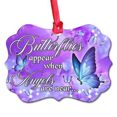 Butterfly Angels Are Near - Horizontal Ornament - Owls Matrix LTD