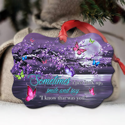 Butterfly I Know That Was You - Horizontal Ornament - Owls Matrix LTD