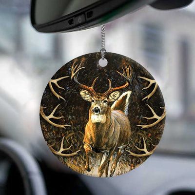 Deer Hunting Deer Hunting Lovers Style - Circle Ornament - Owls Matrix LTD