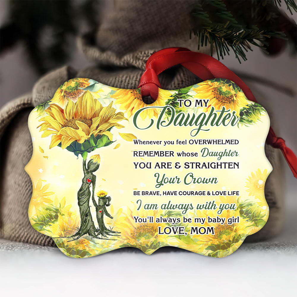 Sunflower To Daughter I Am Always With You - Horizontal Ornament - Owls Matrix LTD