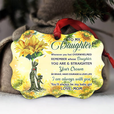Sunflower To Daughter I Am Always With You - Horizontal Ornament - Owls Matrix LTD