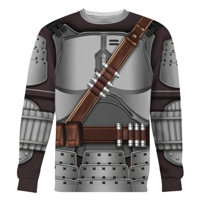 Star Wars Beskar Mandalorian Samurai Costume - Sweater - Ugly Christmas Sweater