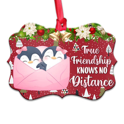 Penguin Bestie True Friendship - Horizontal Ornament - Owls Matrix LTD
