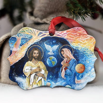 Jesus Nativity So Warmth - Horizontal Ornament - Owls Matrix LTD