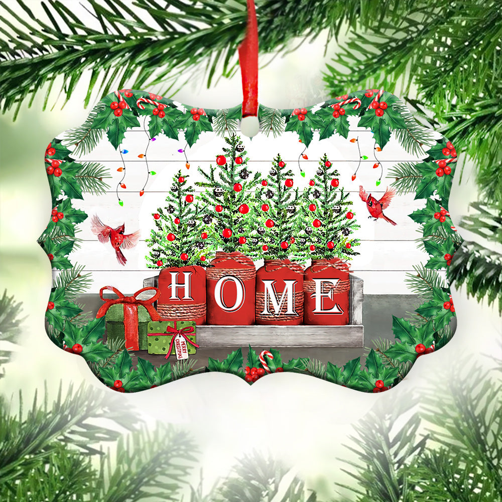 Family Christmas The True Joy Of Christmas Is In The Love Shared With Family And Friends - Horizontal Ornament - Owls Matrix LTD