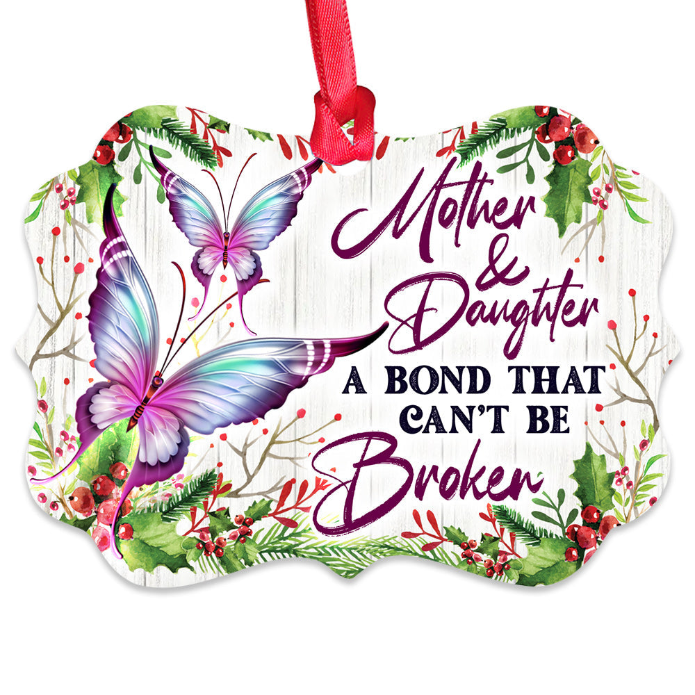 Butterfly Mother And Daughter Life - Horizontal Ornament - Owls Matrix LTD
