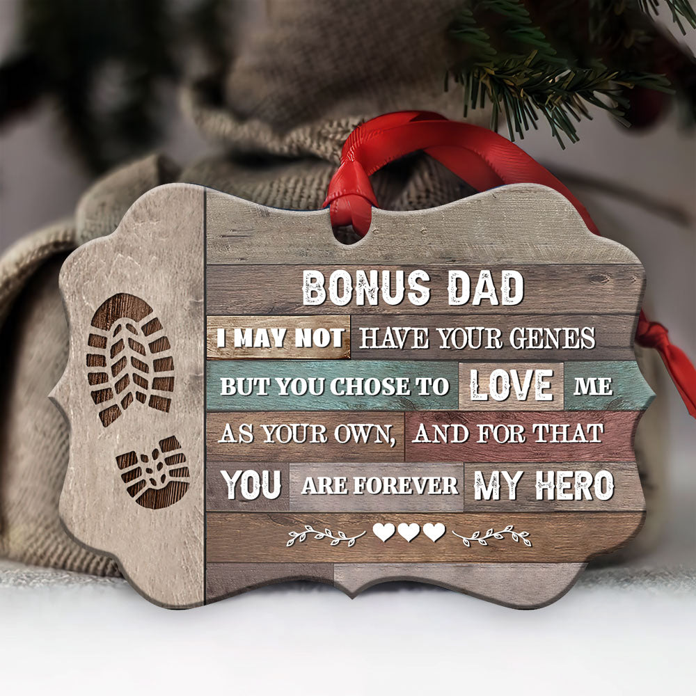 Family Father Gift You Are Forever My Hero - Horizontal Ornament - Owls Matrix LTD