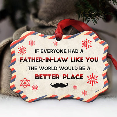 Family Gift A Father In Law Like You - Horizontal Ornament - Owls Matrix LTD