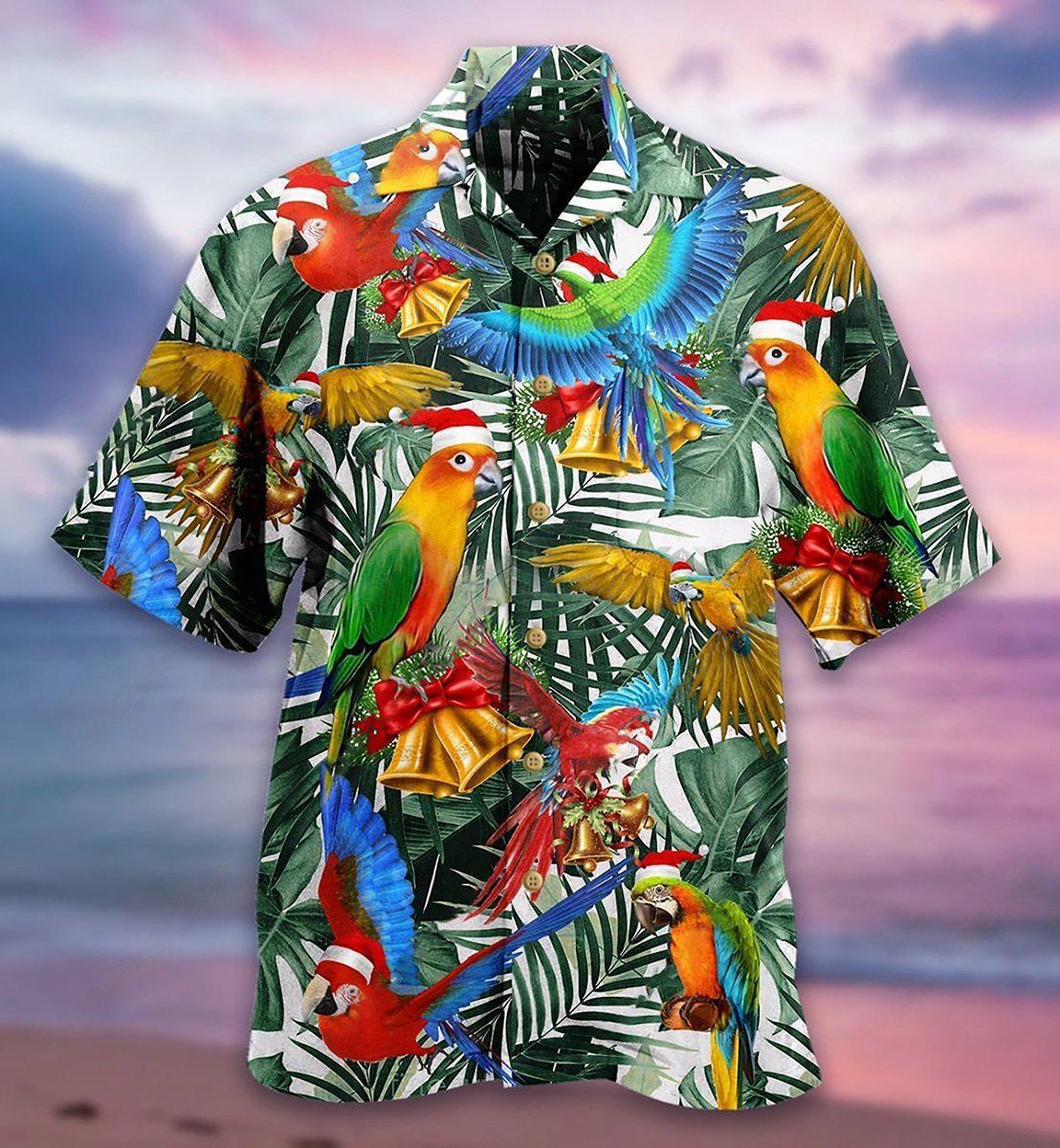 Parrot Love Xmas - Hawaiian Shirt - Owls Matrix LTD