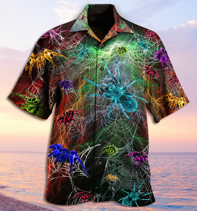 Spider Color Love Animals - Hawaiian Shirt - Owls Matrix LTD