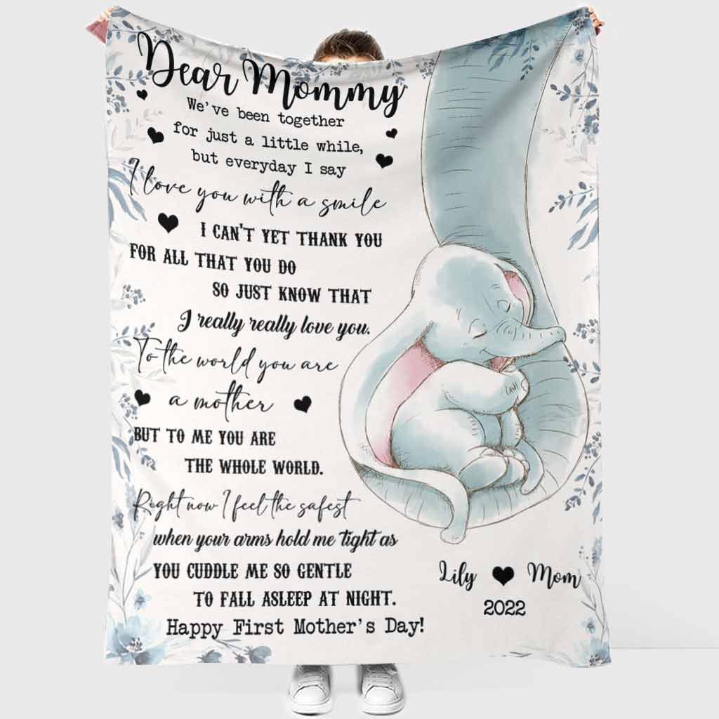 Elephant I Really, Really Love You Mother's Day Mother Personalized - Flannel Blanket - Owls Matrix LTD