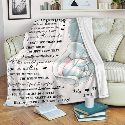 Elephant I Really, Really Love You Mother's Day Mother Personalized - Flannel Blanket - Owls Matrix LTD