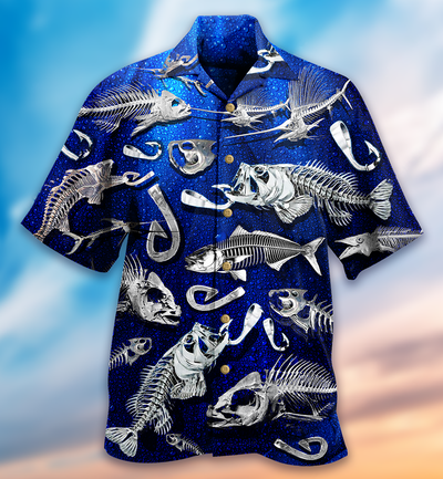 Fishing Sawbones Cool - Hawaiian Shirt - Owls Matrix LTD