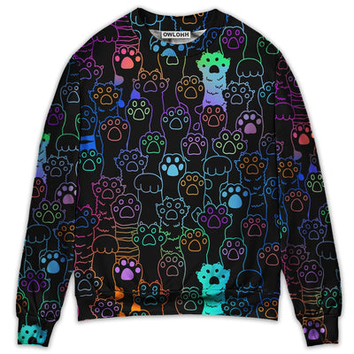 Sweater / S Cat Cutie Little Paw - Sweater - Ugly Christmas Sweaters - Owls Matrix LTD
