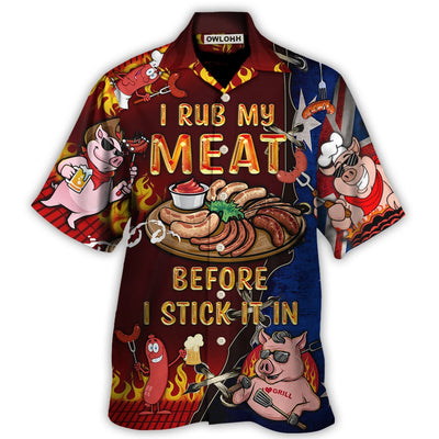 Food I Rub My Meat Australian - Hawaiian Shirt - Owls Matrix LTD