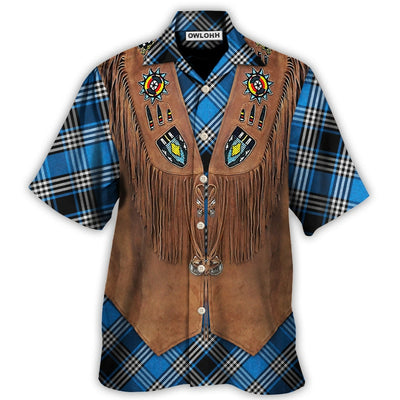 Hawaiian Shirt / Adults / S Christmas Santa Native American Jacket - Hawaiian Shirt - Owls Matrix LTD