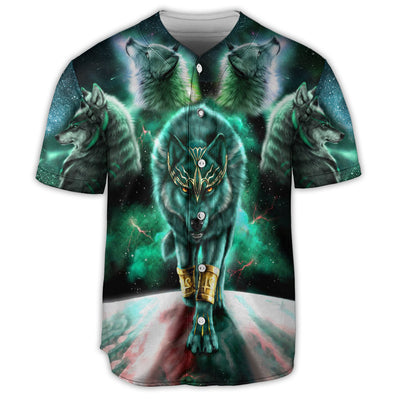 S Wolf Warrior Galaxy Style - Baseball Jersey - Owls Matrix LTD