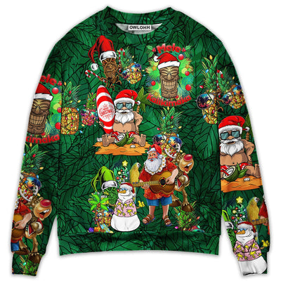 Sweater / S Tiki Love Christmas Funny Style - Sweater - Ugly Christmas Sweaters - Owls Matrix LTD