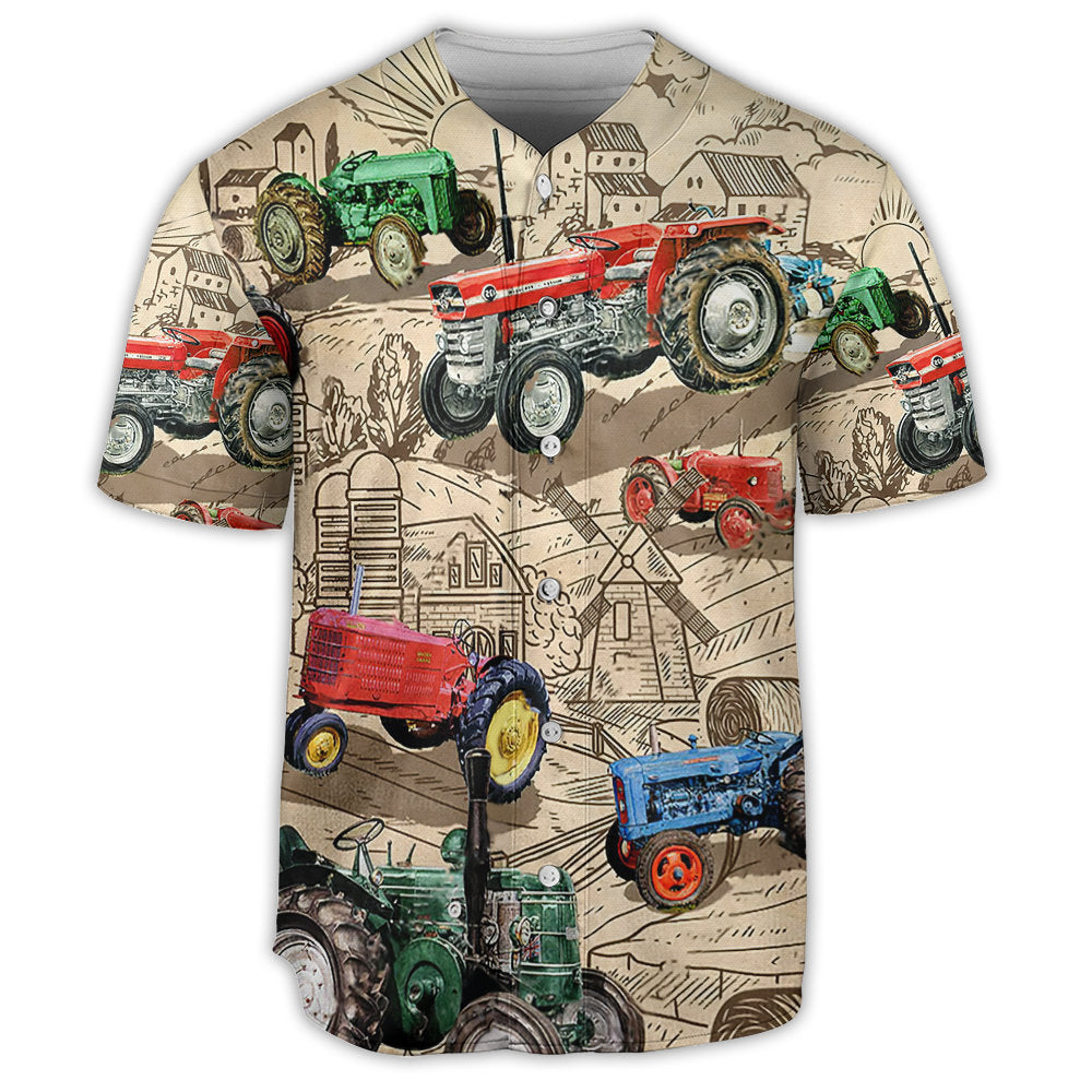 S Tractor You Can Never Have Too Many Tractors - Baseball Jersey - Owls Matrix LTD