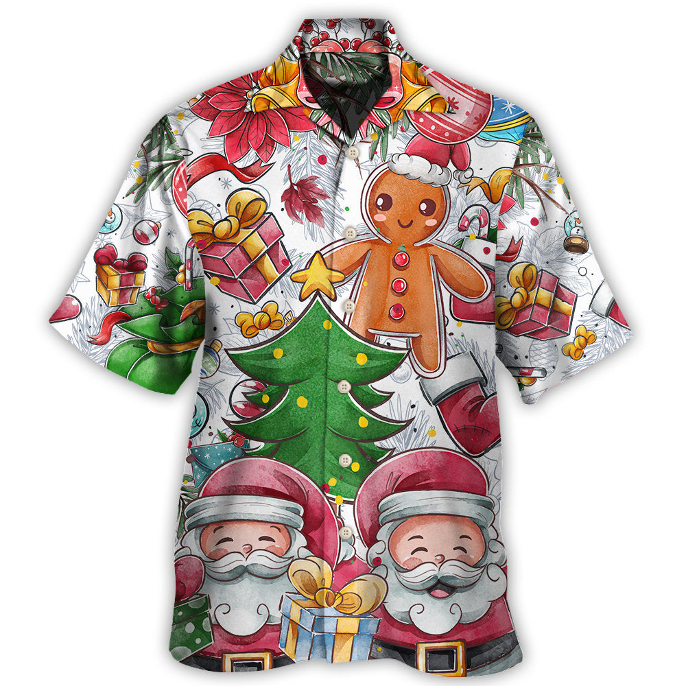 Hawaiian Shirt / Adults / S Christmas Santa Cutie Winter Snowman Gingerbread - Hawaiian Shirt - Owls Matrix LTD