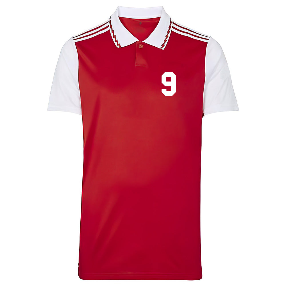 Custom Stripe Lines Red Magenta & White - Soccer Uniform Jersey