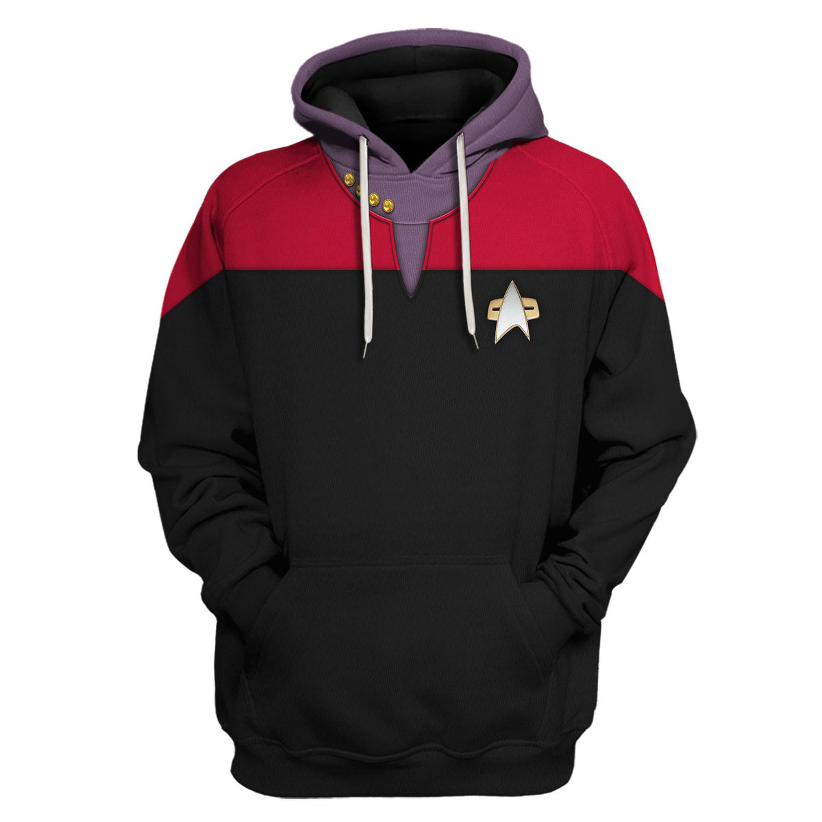 Star Trek Voyager Red Costume Cool - Hoodie + Sweatpant