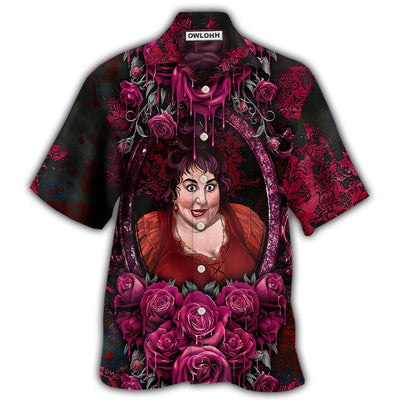 Hawaiian Shirt / Adults / S Halloween - Horror Scary Sister Witches Mary - Hawaiian Shirt - Owls Matrix LTD