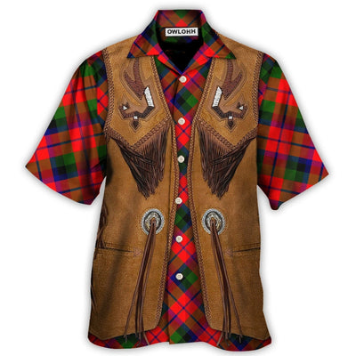 Hawaiian Shirt / Adults / S Christmas Santa Vintage Fringe Leather Suede Vest - Hawaiian Shirt - Owls Matrix LTD