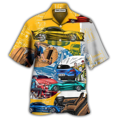 Hawaiian Shirt / Adults / S Car Auto Detailing Automobile Center - Hawaiian Shirt - Owls Matrix LTD