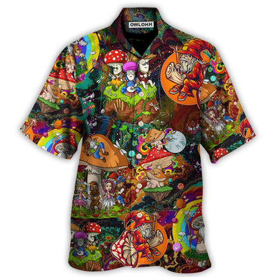 Hawaiian Shirt / Adults / S Hippie Mushroom Trippy Colorful Lover - Hawaiian Shirt - Owls Matrix LTD