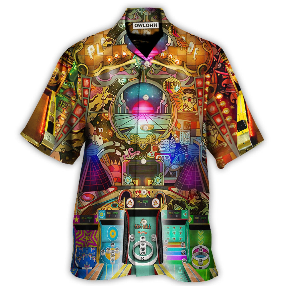 Hawaiian Shirt / Adults / S Skee Ball Ball Games Playland Arcade - Hawaiian Shirt - Owls Matrix LTD