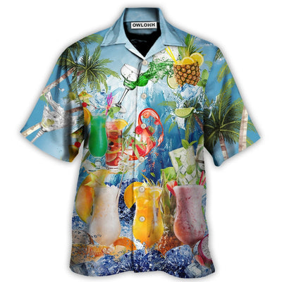 Cocktail Summer With Pieces Of Fruit So Fresh - Hawaiian Shirt - Owls Matrix LTD