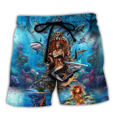 Mermaid Queen Style - Beach Short - Owls Matrix LTD