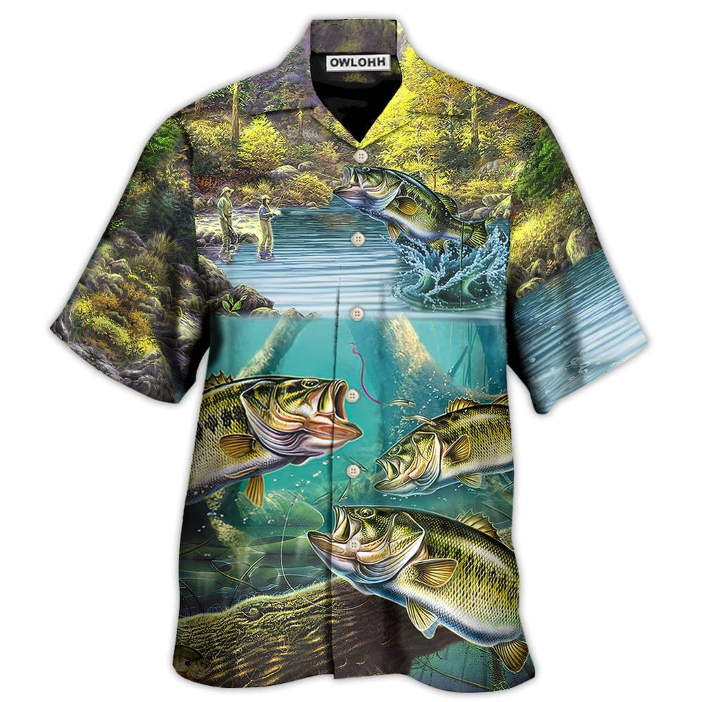 Hawaiian Shirt / Adults / S Fishing Is Much More Than Fish - Hawaiian Shirt - Owls Matrix LTD